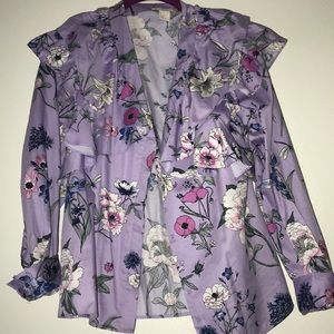 H&M lavender patterned blouse.